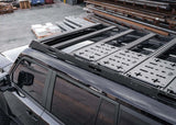 Backwoods Adventure Mods DRIFTR Roof Rack (2024–2027 Land Cruiser 250) — Feature shot: top-down view of the rack