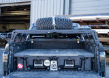 Backwoods Adventure Mods Overland Bed Rack Mid Height (2007–2027 Tundra) — Feature shot: rear view of the mid height rack
