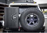 Backwoods Adventure Mods Overland Storage Box (Universal) — Feature shot: box with exterior MOLLE panels for gear