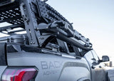 Backwoods Adventure Mods Bike Tray Mounts (Universal) — Feature shot: mounts installed with an empty bike tray